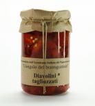 Sliced diavolini chillies in olive oil 