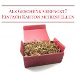 Geschenkkarton bordeaux mit Füllmaterial, groß 