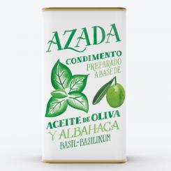 Olivenöl mit Basilikum 225 ml BIO - AZADA 