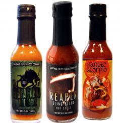 Fiery Brothers, Set of 3 Hot Sauces 
