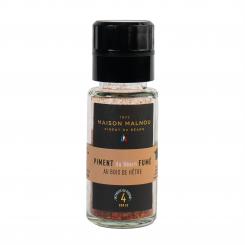 BIO Geräucherte Chilipulver (Buchenholz) Mühle - BIO Piment Maison Malnou du Béarn fumé aus bois de hêtre Moulin, 35g 