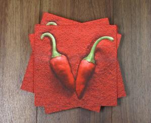 Serviette/Lunch Napkin "Hot Chili Peppers" 