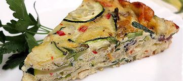 Zucchini frittata spicy